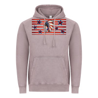 Vintage Zinc patriotic native american headdress 16oz libbey cup Vintage Hoodie - HRA Design Shop