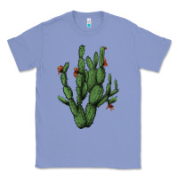 Colony Blue cactus with flowers Classic Tee - AdoDesignShop
