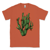 Copper cactus with flowers Classic Tee - AdoDesignShop