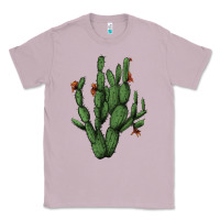 Lilac cactus with flowers Classic Tee - AdoDesignShop