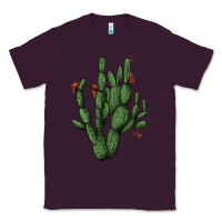 Plum cactus with flowers Classic Tee - AdoDesignShop