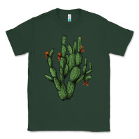 Sports Green cactus with flowers Classic Tee - AdoDesignShop