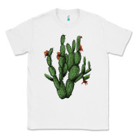 White cactus with flowers Classic Tee - AdoDesignShop