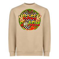 Mushroom Race coach with leopard and peace hand Heavyweight Sweatshirt - AdoDesignShop