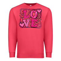 Cardinal Love leopard frame Premium Sweatshirt - LillyAllenDesigns