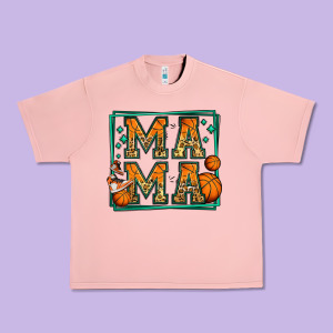 Basketball Mama Urban Heavy Tee Designed By Jasminsmagicworld