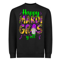 Happy Mardi Gras Y'all Gnome Heavyweight Sweatshirt | Teevron