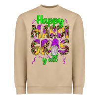 Mushroom happy mardi gras y'all gnome Heavyweight Sweatshirt - JahusDesignShop