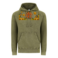 Vintage Olive sunflowers and butterflies mama 16oz libbey cup Vintage Hoodie - HRA Design Shop