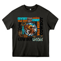 Asphalt western cowboy wild west Heavy Core Tee - texasbilliewilder