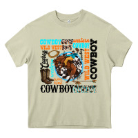 Mossy western cowboy wild west Heavy Core Tee - texasbilliewilder