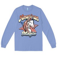 Colony Blue American magic Long Sleeve Tee - NancyCooperArtShop