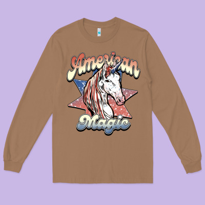 American Magic Long Sleeve Tee Designed By Nancycooperartshop