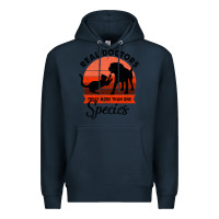 Navy Treat More Than One Species Premium Hoodie - Bettercallsaul