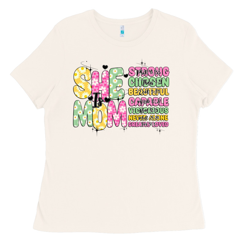 She Is Mom Ladies Tee by JahusDesignShop | Teevron