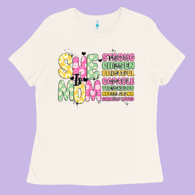 She Is Mom Ladies Tee Designed By Jahusdesignshop