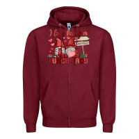 Burgundy i love being a lunch lady Zipper Hoodie - MaliasSmallBusiness