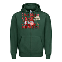 Sports Green i love being a lunch lady Zipper Hoodie - MaliasSmallBusiness