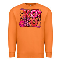 Carrot Xoxo Valentine's Day leopard frame Premium Sweatshirt - LillyAllenDesigns