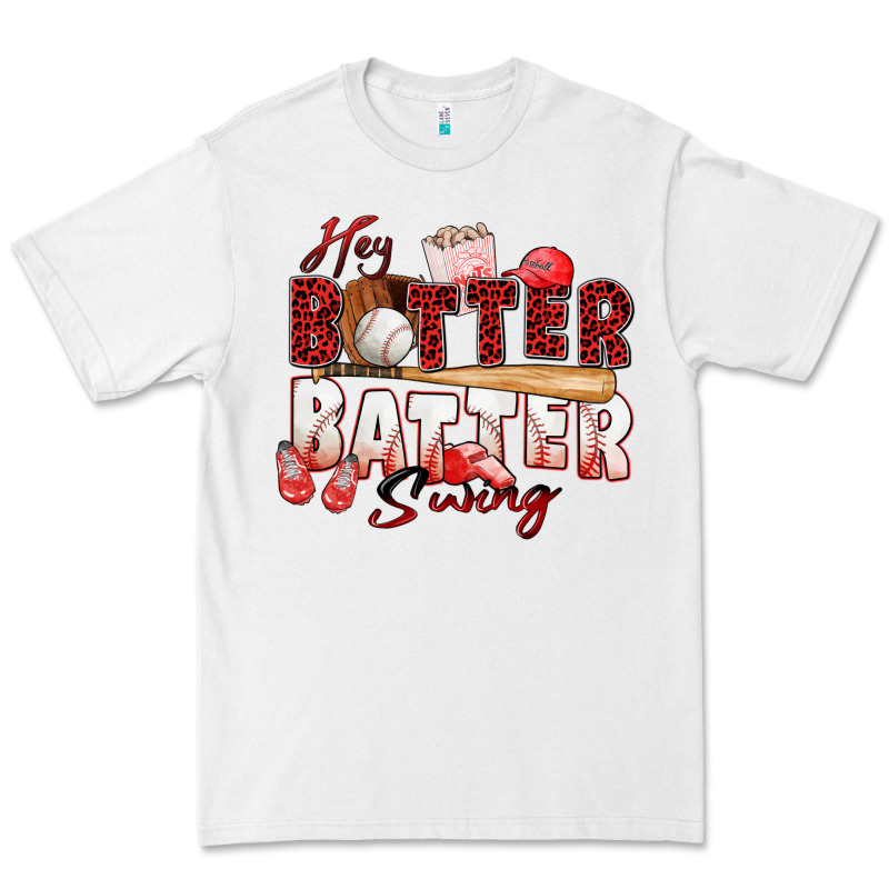 Hey Batter Batter Swing Baseball Premium Tee by Zillion Design Studio | Teevron