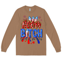 Toasted Coconut boom bitch get out the way Long Sleeve Tee - NancyCooperArtShop
