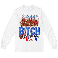 White boom bitch get out the way Long Sleeve Tee - NancyCooperArtShop