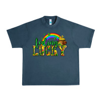 Midnight Navy feeling lucky with coins Urban Heavy Tee - AdoDesignShop