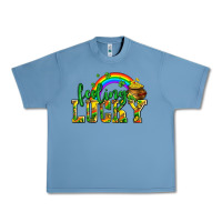 Pebble Blue feeling lucky with coins Urban Heavy Tee - AdoDesignShop