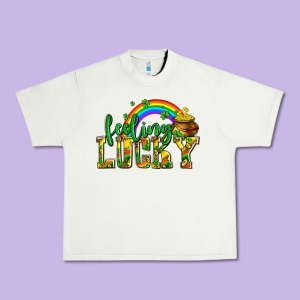 Feeling Lucky With Coins Urban Heavy Tee Designed By Adodesignshop