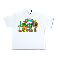 White feeling lucky with coins Urban Heavy Tee - AdoDesignShop