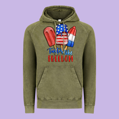 Tastes Like Freedom Vintage Hoodie Designed By Jahusdesignshop