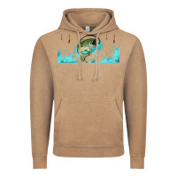 Vintage Coffee jumping bass fishing 16oz libbey cup Vintage Hoodie - HRA Design Shop