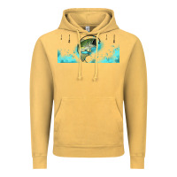 Vintage Mustard jumping bass fishing 16oz libbey cup Vintage Hoodie - HRA Design Shop