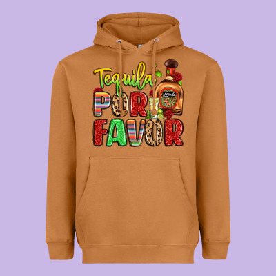 Tequila Por Favor Heavyweight Hoodie Designed By Lillyallendesigns