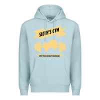 Blue Mist Sloth s Gym Premium Hoodie - Bettercallsaul