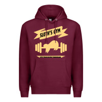 Burgundy Sloth s Gym Premium Hoodie - Bettercallsaul