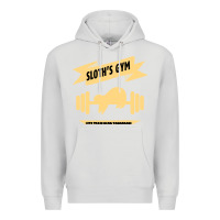 Dove Grey Sloth s Gym Premium Hoodie - Bettercallsaul