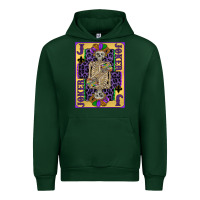 Forest Green joker mardi gras skeleton Urban Hoodie - CowGirlArtShop