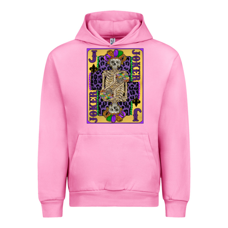 Joker Mardi Gras Skeleton Urban Hoodie by CowGirlArtShop | Teevron