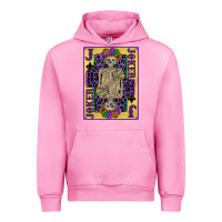 Fuchsia Pink joker mardi gras skeleton Urban Hoodie - CowGirlArtShop