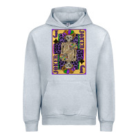 Heather Grey joker mardi gras skeleton Urban Hoodie - CowGirlArtShop