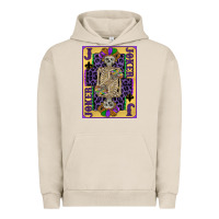 Pigment French Oak joker mardi gras skeleton Urban Hoodie - CowGirlArtShop