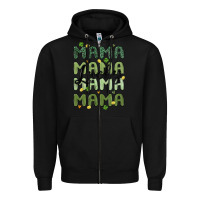 Black lucky mama Zipper Hoodie - MaliasSmallBusiness