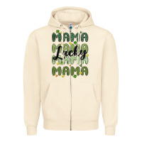 Sandshell lucky mama Zipper Hoodie - MaliasSmallBusiness