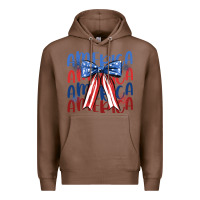 Chestnut america ribbon Premium Hoodie - JahusDesignShop