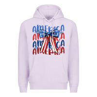 Lilac america ribbon Premium Hoodie - JahusDesignShop