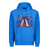 True Royal america ribbon Premium Hoodie - JahusDesignShop