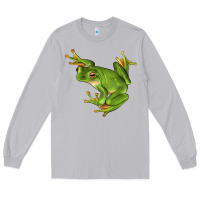 Moon Dust White Lipped Tree Frog Illustrations Long Sleeve Tee - LillyAllenDesigns