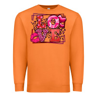 Carrot Love Valentine's Day leopard frame Premium Sweatshirt - LillyAllenDesigns