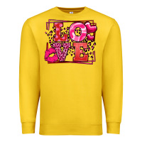 Lemon Love Valentine's Day leopard frame Premium Sweatshirt - LillyAllenDesigns